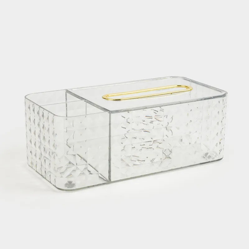 Қағаз майлықтарға арналған қорап, 24х12 см, органайзері бар, серіппесі бар, пластик/металл, Kandy, image-8