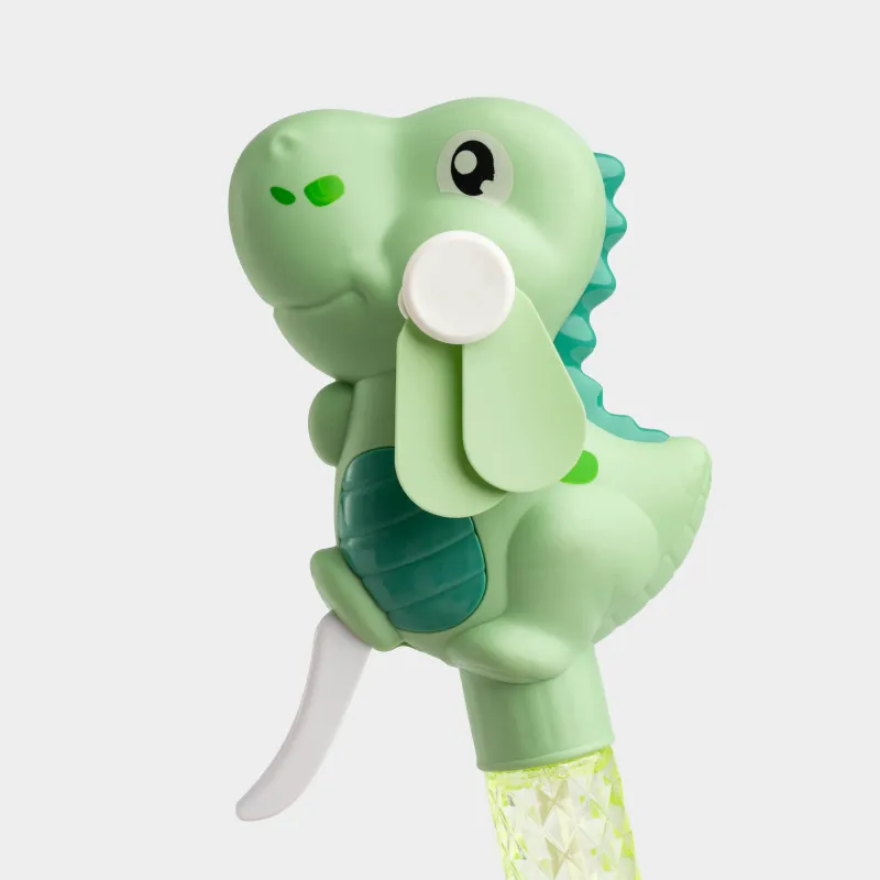 Сабын көпіршіктері, 22 см, 35 мл, желдеткіші бар, пластик, жасыл, Динозавр, Dino, image-2