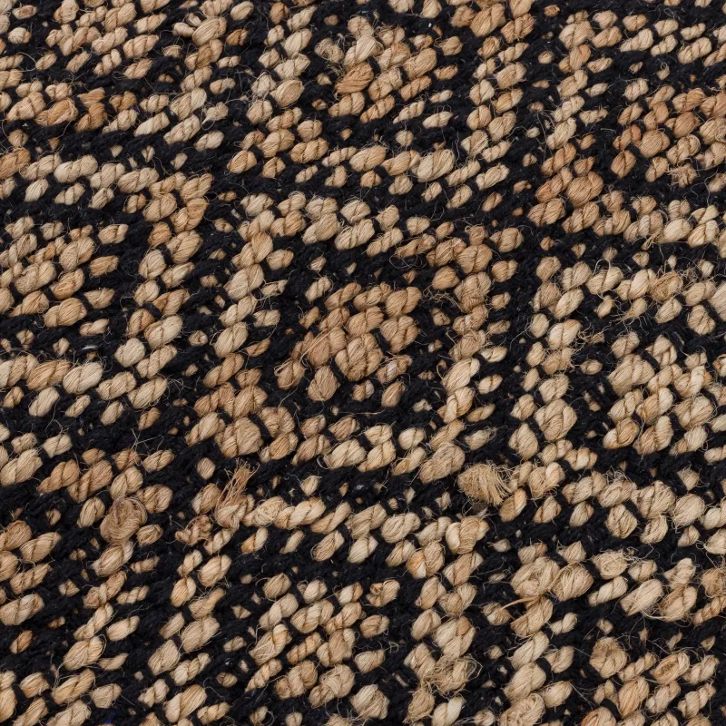 Кілем, 60х100 см, джут / мақта, құм / қара, Гауһар, Jute, image-2