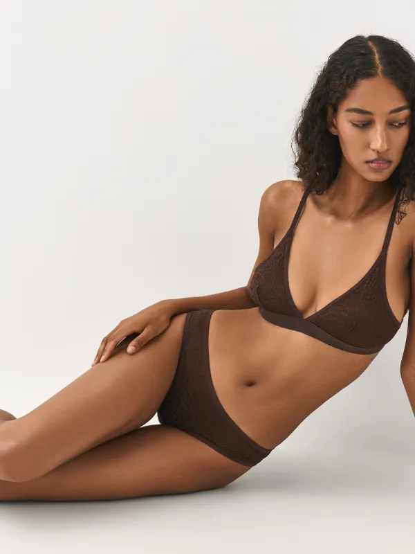 Әйелдер іш киімі, өлшемі XS, нейлон/спандекс, шілтер, қоңыр, Хипстер, Maximilynn, image-4