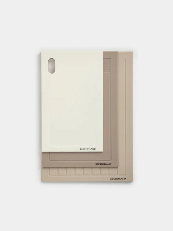 Набор досок разделочных, 3 шт, пластик, прямоугольный, Soft kitchen, image-1