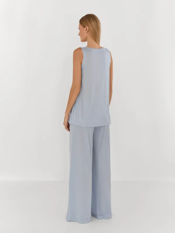 Әйелдер шалбары, үйге арналған, өлшемі S, вискоза/полиэстер, қызғылт, Railia, image-3