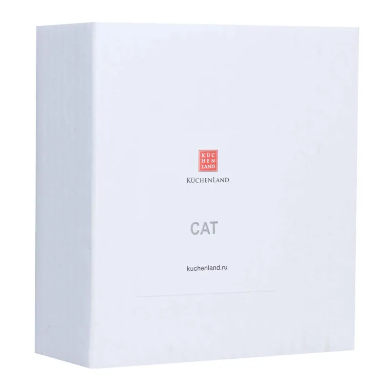 Держатель для украшений, 9 см, полирезин, серебристый, Кошка с бантом, Cat, image-2