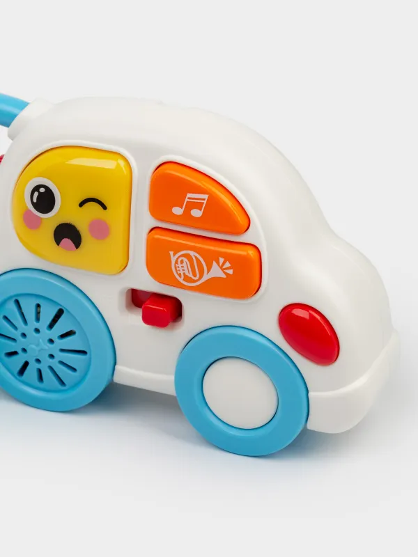 Тістегіш ойыншық 20х8 см, музыкалық, жарықтандырылған, пластик/полипропилен, Көлік, Traffic, image-4