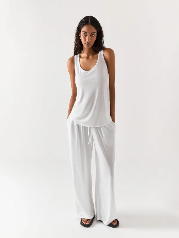 Брюки домашние, белые, Railia, image-0