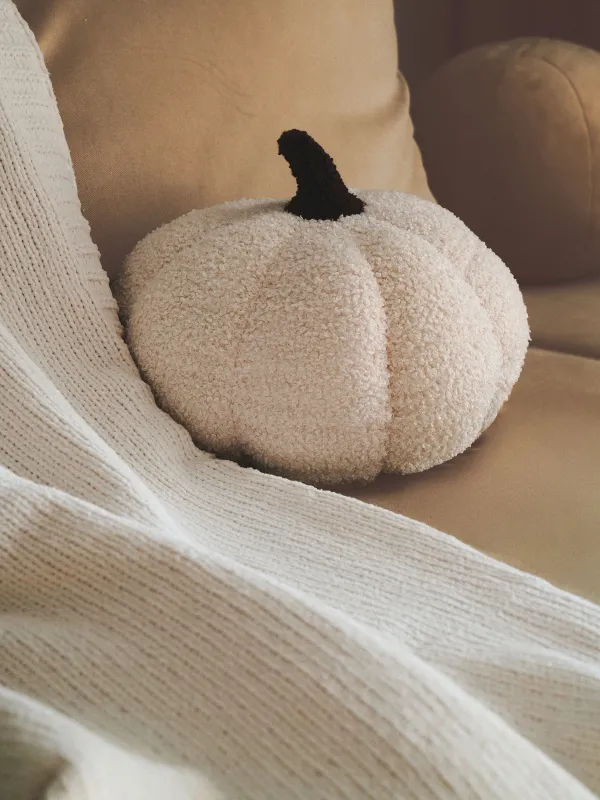 Көрпе, 130х170 см, помпондары бар, шенилл/люрекс, сүт түстес, Chenill, image-3