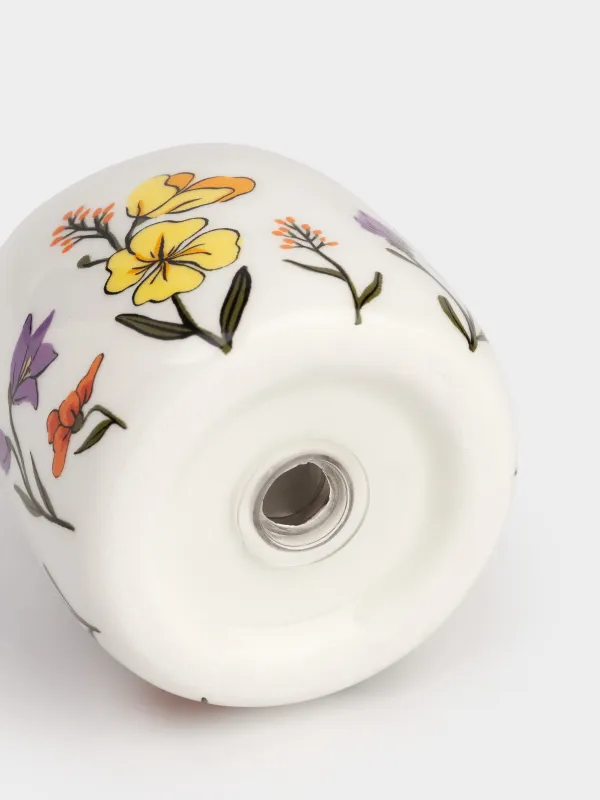 Тұз немесе бұрышқа арналған ыдыс, 8 см, керамика, ақ, Гүлдер арасындағы мысық, Cat in flowers, image-4