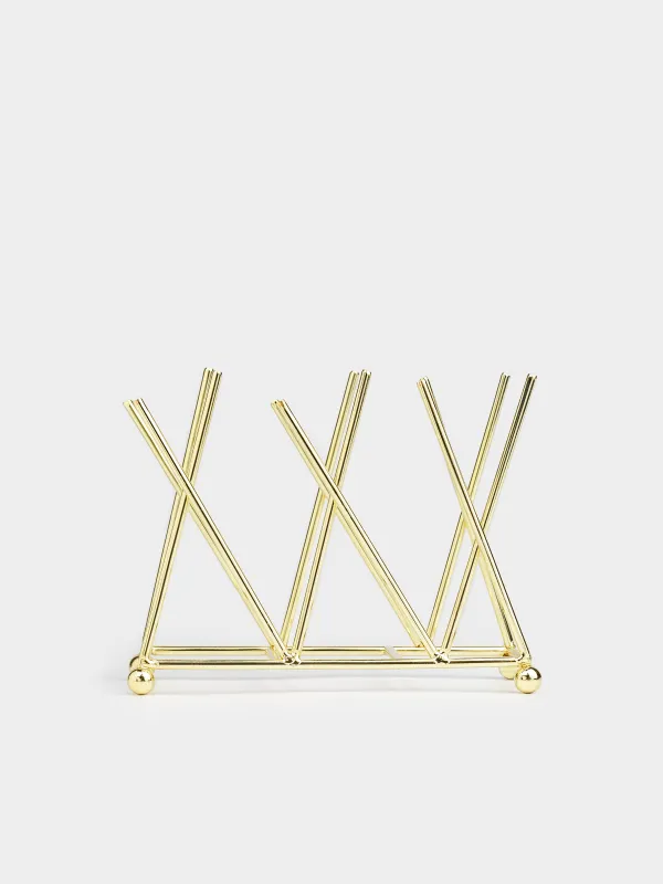 Майлық салғыш, 14 см, металл, алтын түстес, Twist gold, image-1