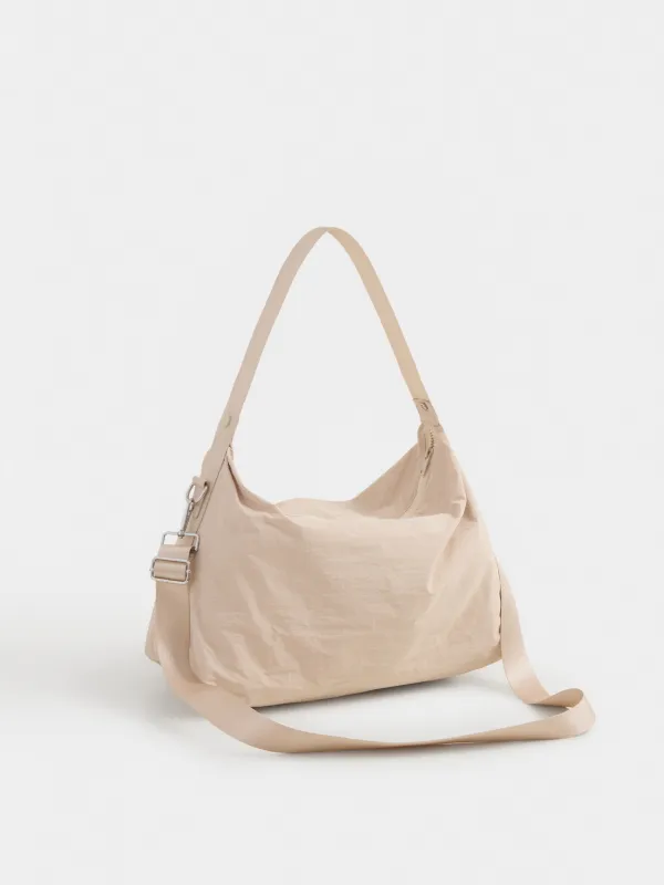 Спорттық сөмке, 40х38 см, сабы мен иық бауы бар, нейлон, сарғылт-қоңыр, Force sport, image-2