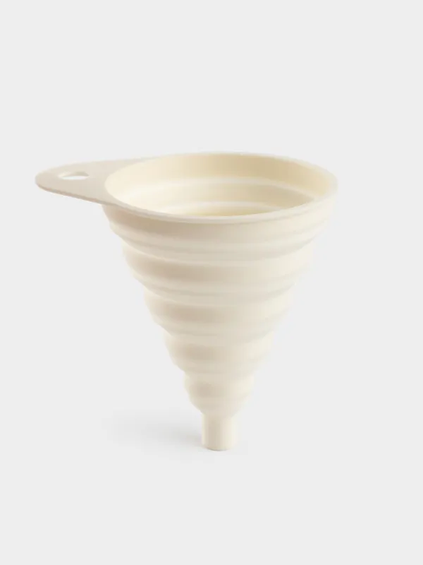 Құйғыш, 11х9 см, жиналмалы, силикон, сүт түстес, Manny, image-0