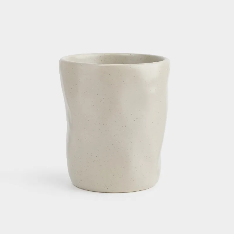 Стакан, 320 мл, Мятый эффект, Crumple creme