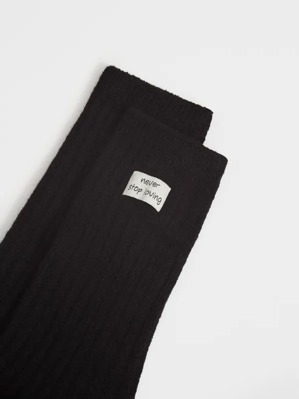 Носки с нашивкой, Acrylic warm, image-2