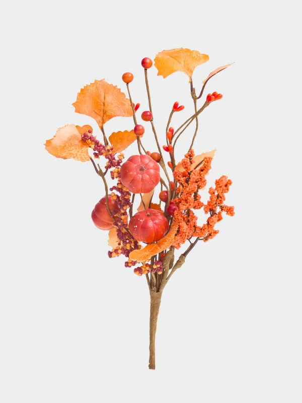 Ветка декоративная, 25 см, пенопласт/полиэстер, Осенний букет, Forest symphony decor, image-0