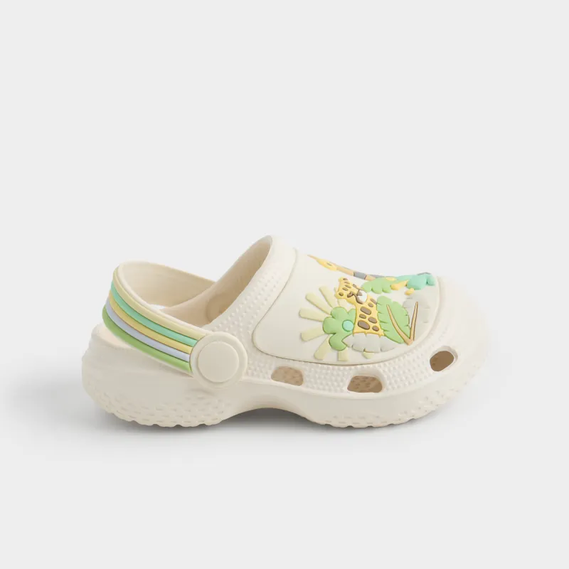 Балаларға арналған сабо, өлшемі 23, ЭВА, сарғылт-қоңыр, Жануарлар, Kids sabot