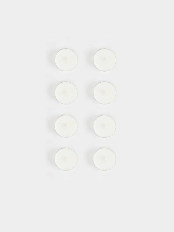 Свеча ароматическая, 6 см, 8 шт, чайная, Luxury white, image-0