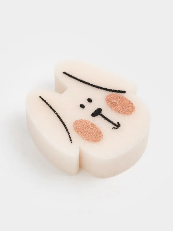 Денеге арналған жууға арналған губка, 12 см, балалар, полиуретан, сарғылт-қоңыр, қоян, Childhood, image-2