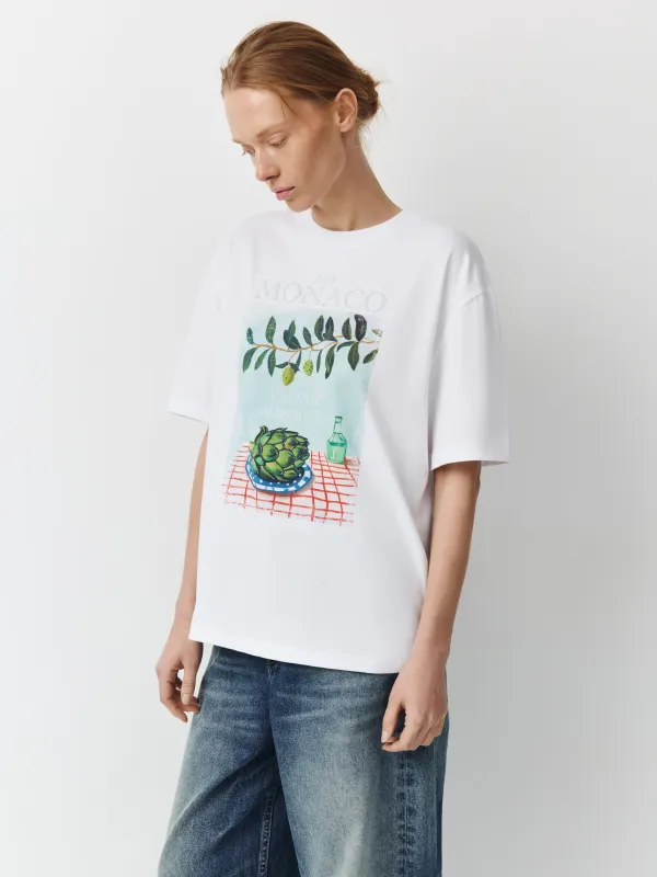 Футболка женская, белая, Marta, image-0