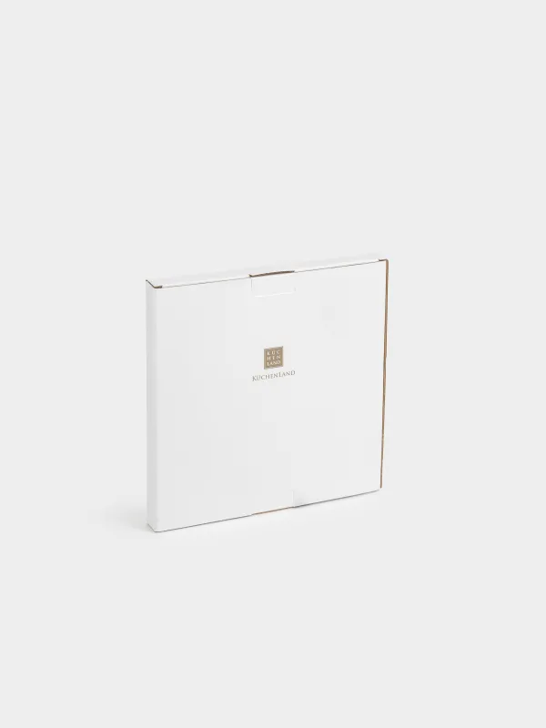 Тіскебасар тәрелкесі, 21 см, фарфор N, ақ, алтын жиектері бар, Анар мен апельсин, Christmas miracle, image-5