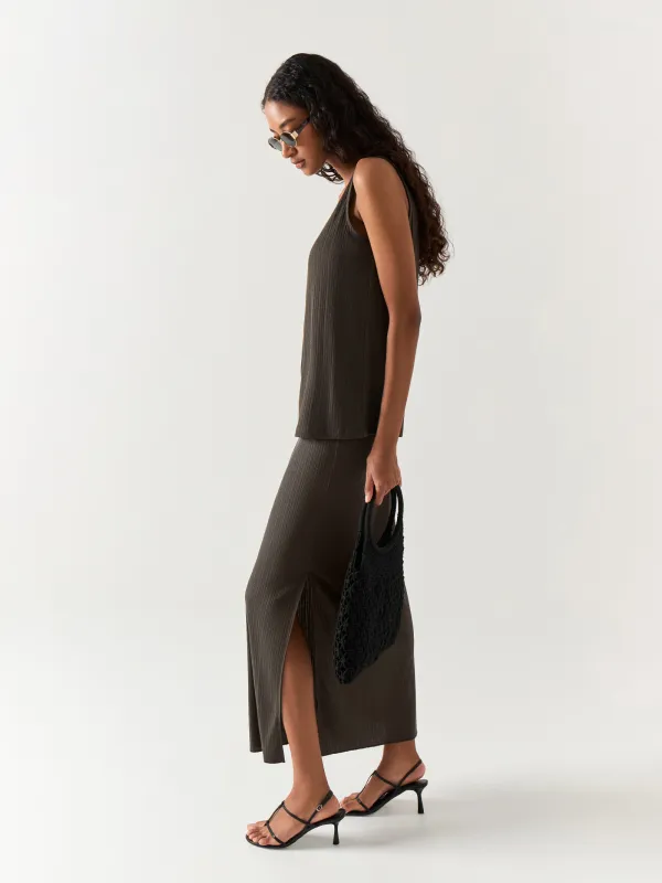 Юбка женская, с разрезом, Amitta, image-2