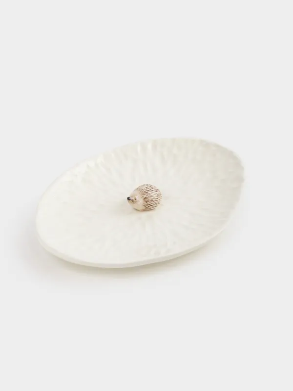 Ыдыс, 24х17 см, керамика, сүт түстес, Кірпі, Slight frost, image-0