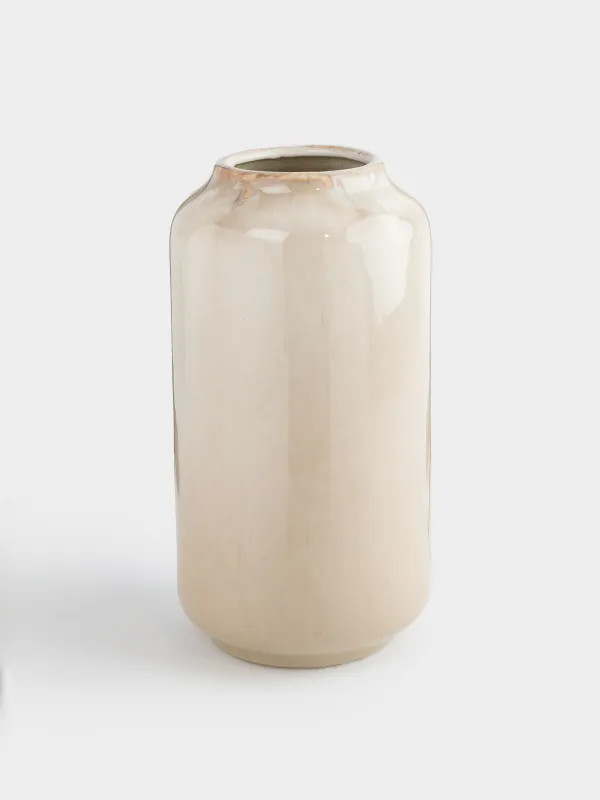 Гүл вазасы, 27 см, фарфор P, сүт түстес сарғылт-қоңыр, Slight frost, image-0