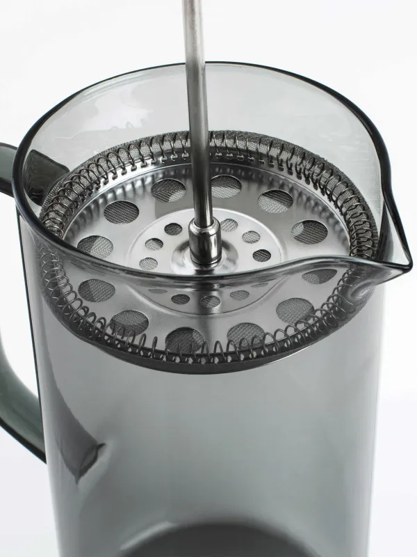 Френч-пресс, 1,2 л, стекло Б/сталь, серый, Flavor, image-2