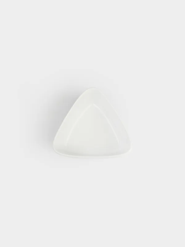 Тіскебасарларға арналған жиынтық, 3 зат, тұғырда, керамика/ағаш, ақ, үшбұрыштар, Noble tree, image-4