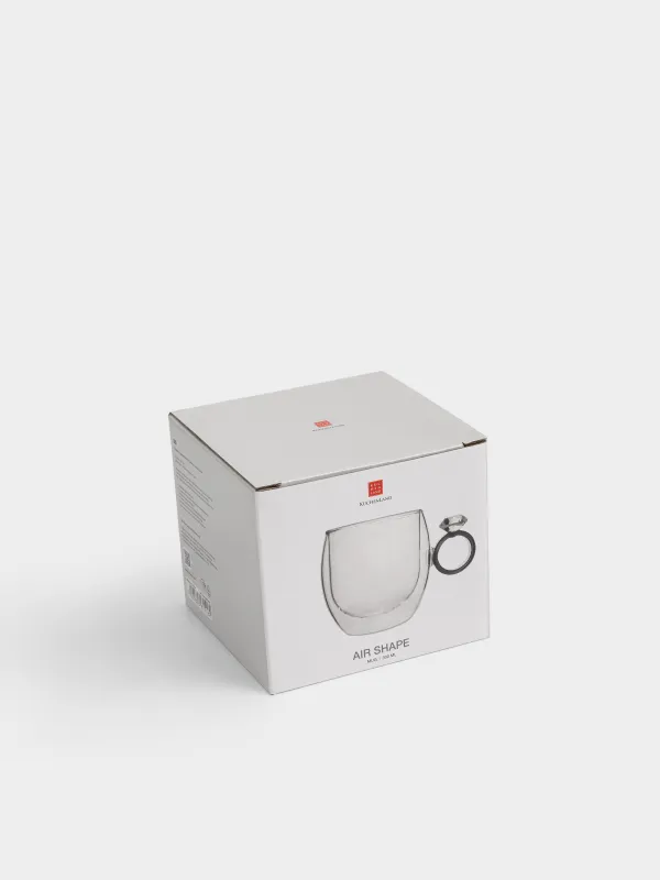 Кружка, 300 мл, стекло Б, серая ручка, Бриллиант, Air shape, image-3