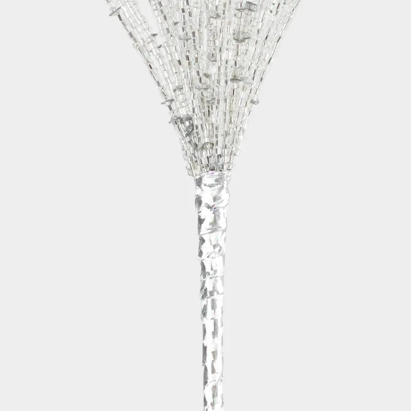 Сәндік бұтақ, 57 см, моншақтар/металл, күміс, Моншақтар, Balls decor, image-4