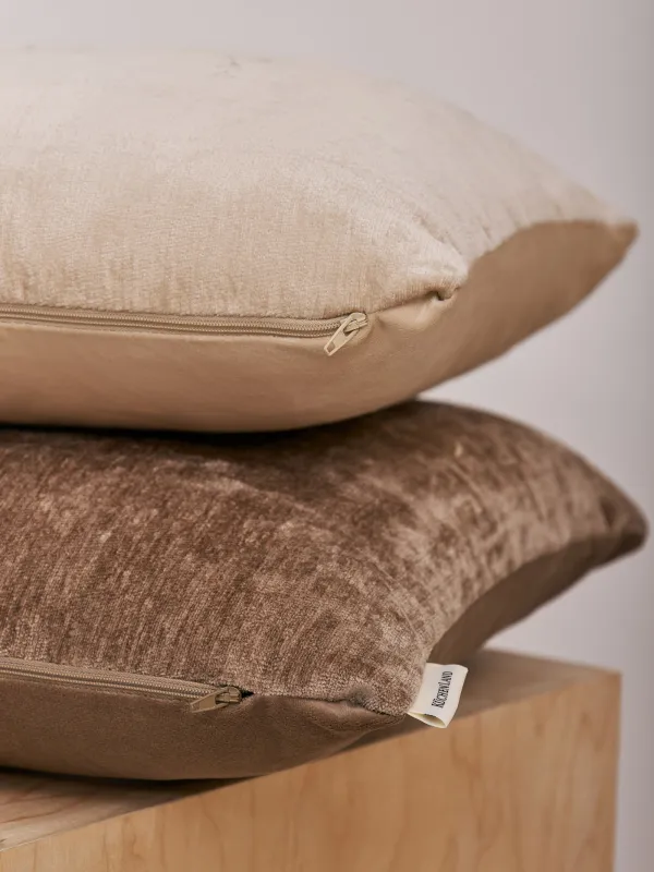 Сәндік жастық, 45х45 см, шенилл/барқыт, қоңыр, Beloved home, Chenill, image-5