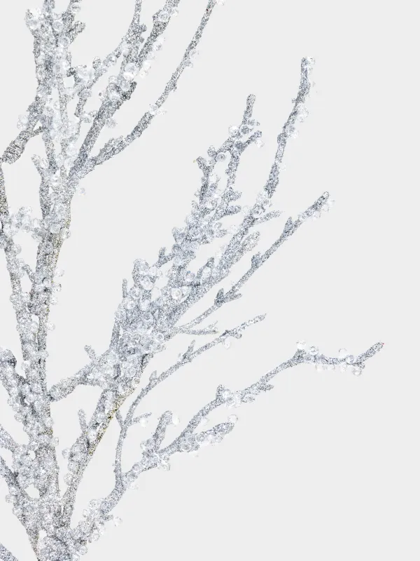 Ветка декоративная, 55 см, акрил/пластик, Морозная ветка, Crystal decor, image-4