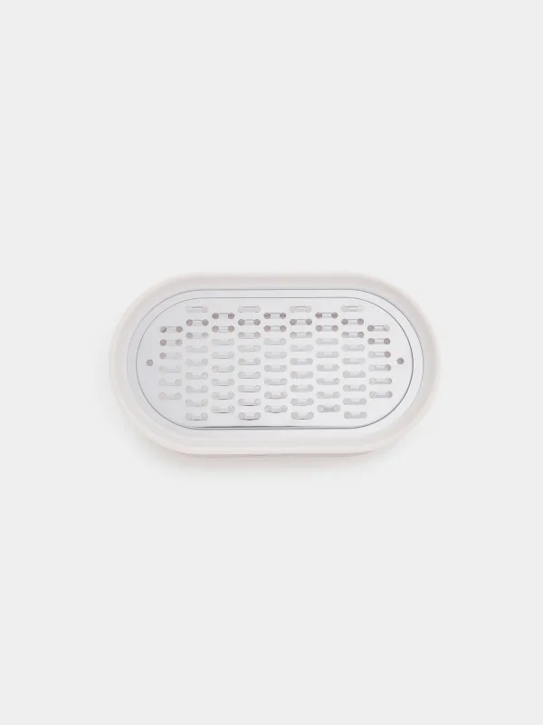 Үккіш, 14х8 см, контейнері бар, болат/пластик, сүт түстес, Soft kitchen, image-5