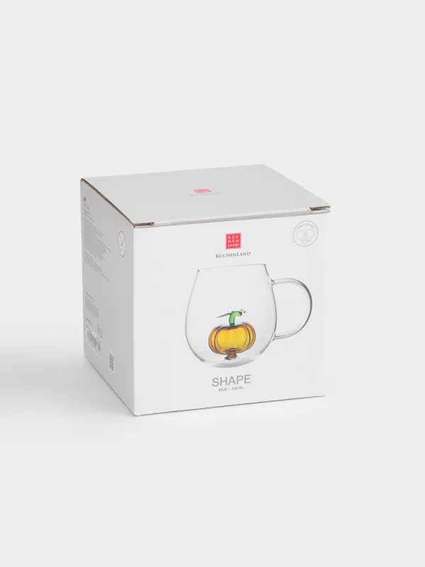 Кружка, 420 мл, стекло Б, Тыква, Shape, image-4
