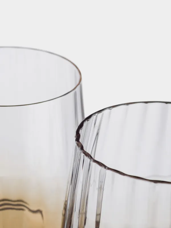 Стакан, 10 см, 460 мл, 2 шт, стекло, коричневый градиент, Felino, image-2