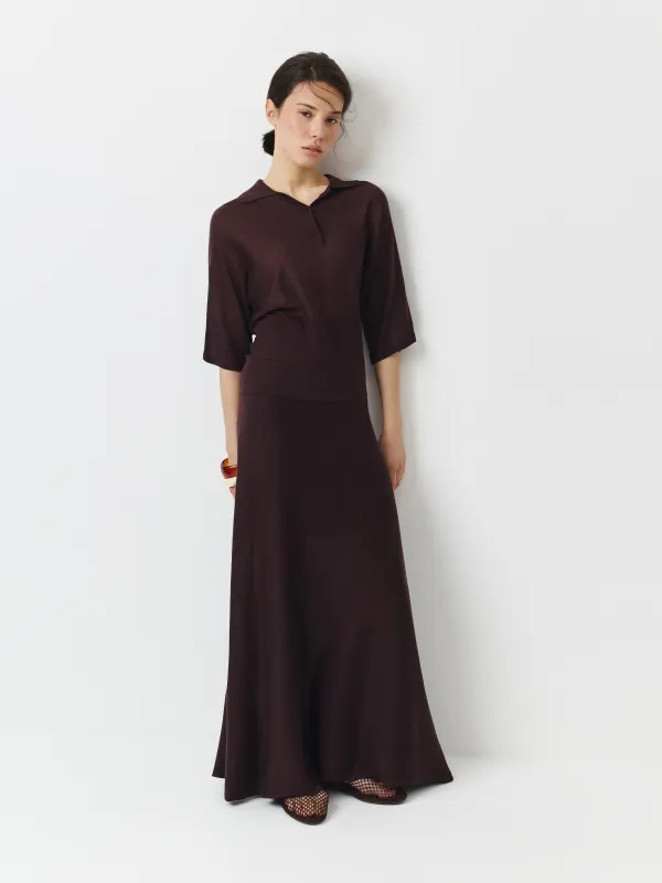 Әйелдер белдемшесі, макси, өлшемі L, лиоцелл К, мокко, Charo, image-2