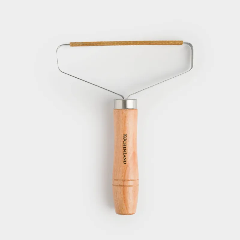 Жүн тазалауға арналған щетка-қырғыш, 16 см, металл/ағаш, Black clean