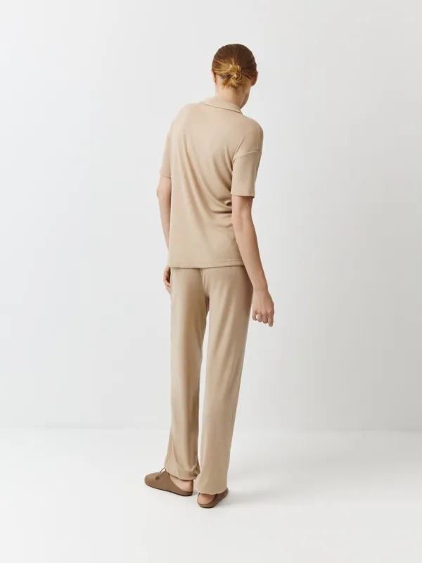 Брюки женские, домашние, песочные, Dilami, image-3