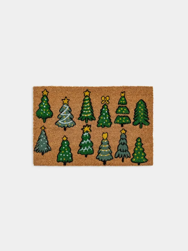 Коврик придверный, 40х60 см, Елки, Door fir, image-0