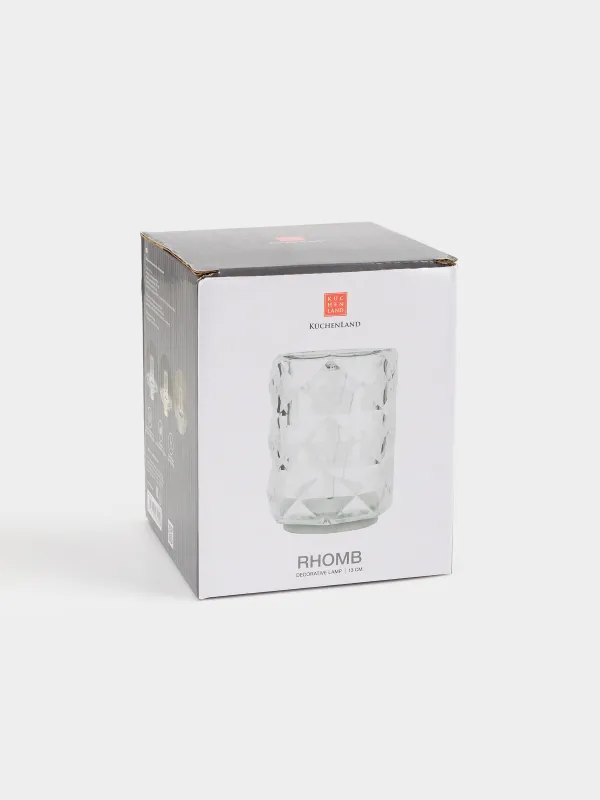 Сенсорлық шам, 13 см, сымсыз, пластик / металл, Ромб, Rhombus, image-4
