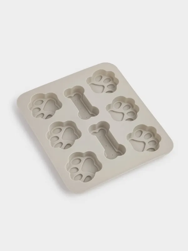 Форма для снеков для животных, 18х16 см, силикон, серая, Favorite pet, image-2