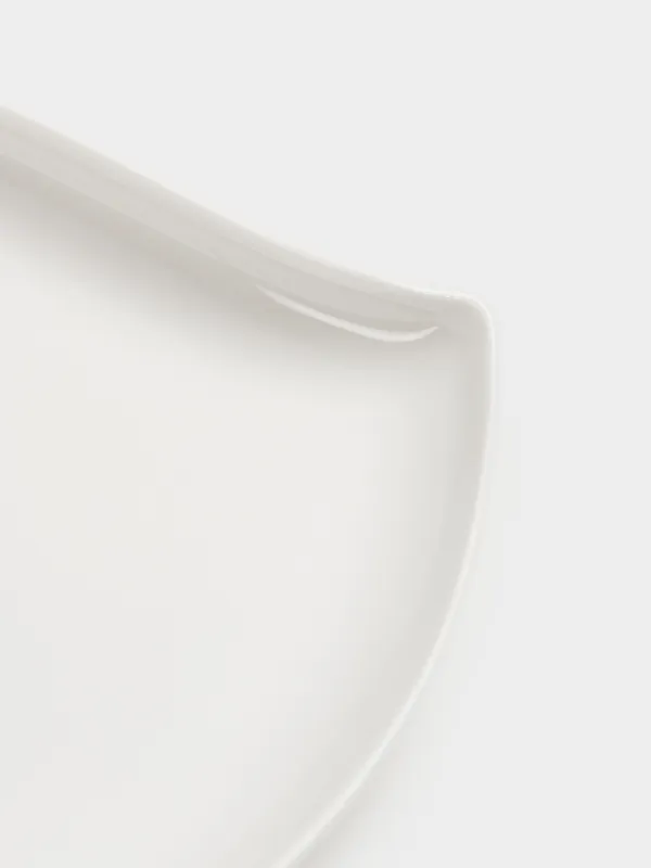 Түскі ас тәрелкесі, 27х21 см, фарфор P, ақ, Гүл жапырақшасы, Blomblad, image-3