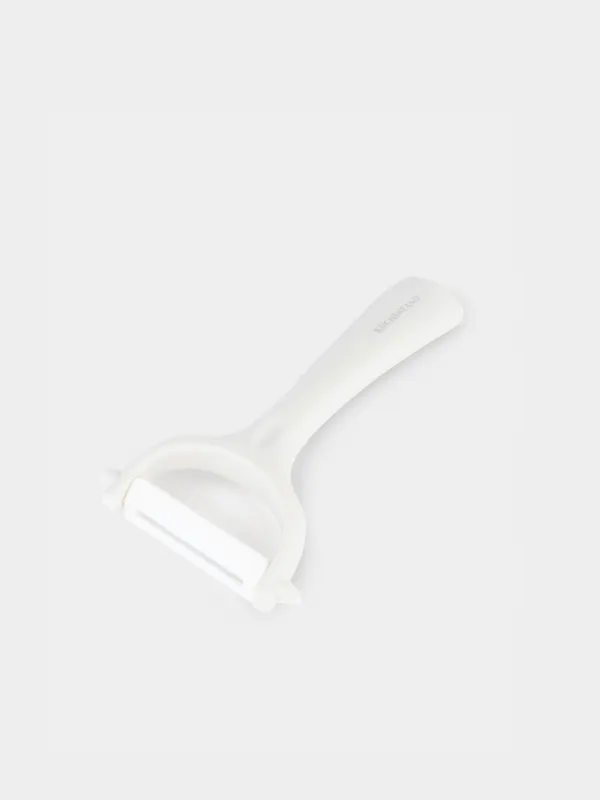 Овощечистка, 14 см, керамика/пластик, молочная, Regular, image-2