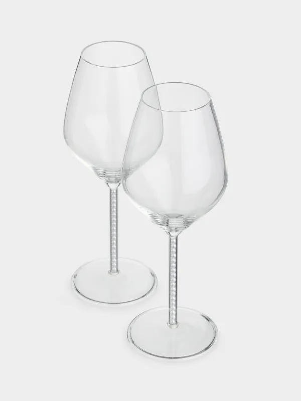 Шарап бокалы, 450 мл, 2 дана, інжу-маржаны бар, шыны/пластик, Crystal pearl, image-2
