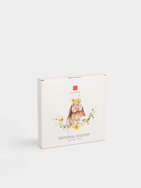 Тарелка закусочная, 23 см, Кролик с цветами, Natural Easter, image-5