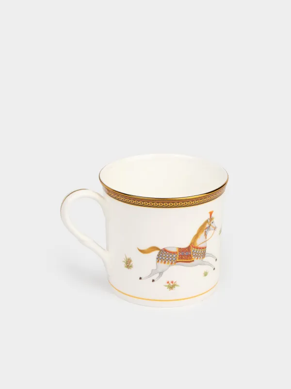 Шыныаяқ. 300 мл, 4 дана, фарфор F, ақ, жылқы, Blue wind, image-2