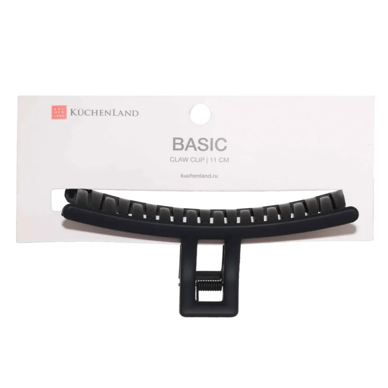 Шаш қыстырғыш, 11 см, пластик, қара, краб, негізгі, image-3