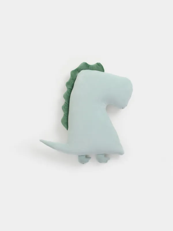 Сәндік жастық, 45х33 см, спандекс/полиэстер, жасыл, Динозавр, Dino, image-1