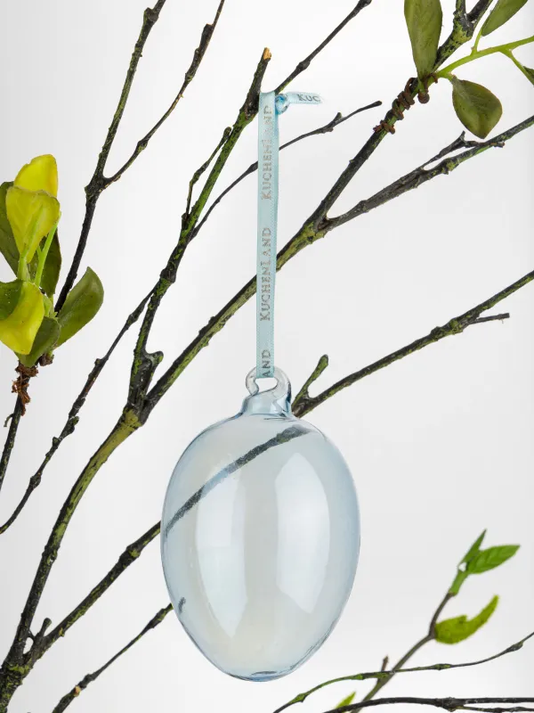 Сәндік салпыншақ, 6х8 см, шыны, көгілдір, Tradition Easter, image-2