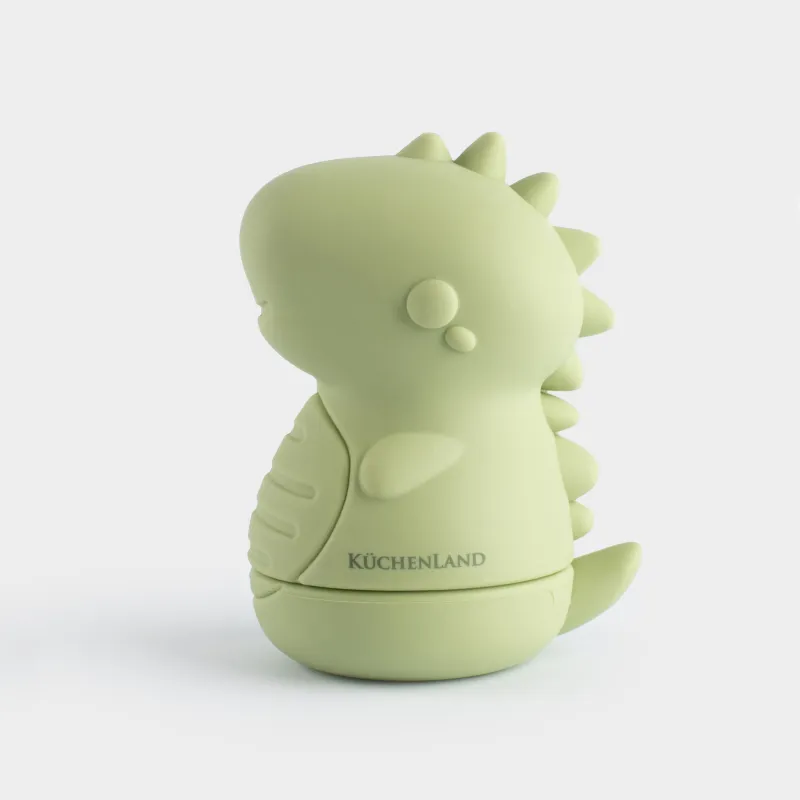 Игрушка для купания, 9х7 см, силикон, зеленый, Динозавр-брызгалка, Dino