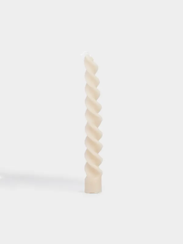 Шам, 20 см, жіңішке, сарғыш, Шиыршық, Spiral shape, image-0